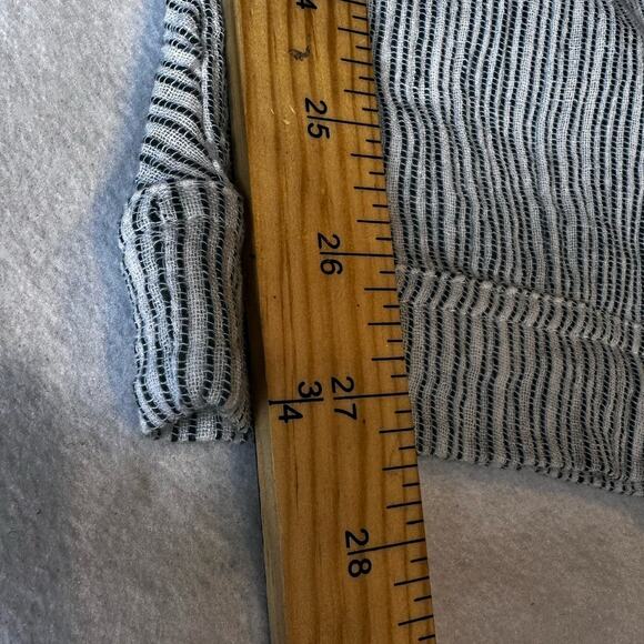 Free People Rumors pants white gray striped yarn died size 0 high waist harem - Picture 10 of 16